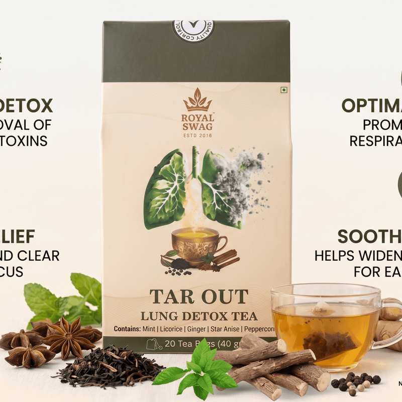 TarOut Lung Detox Tea Bags For Cold & Cough Relief