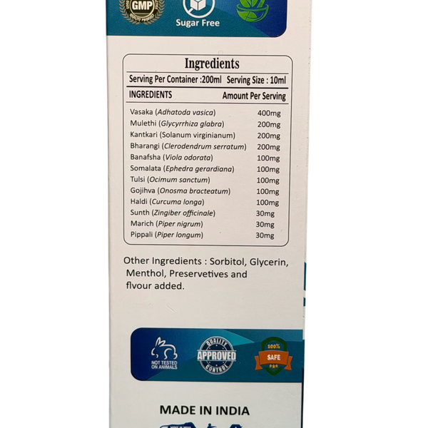 TarOut Lung Detox Syrup For Cold & Cough Relief