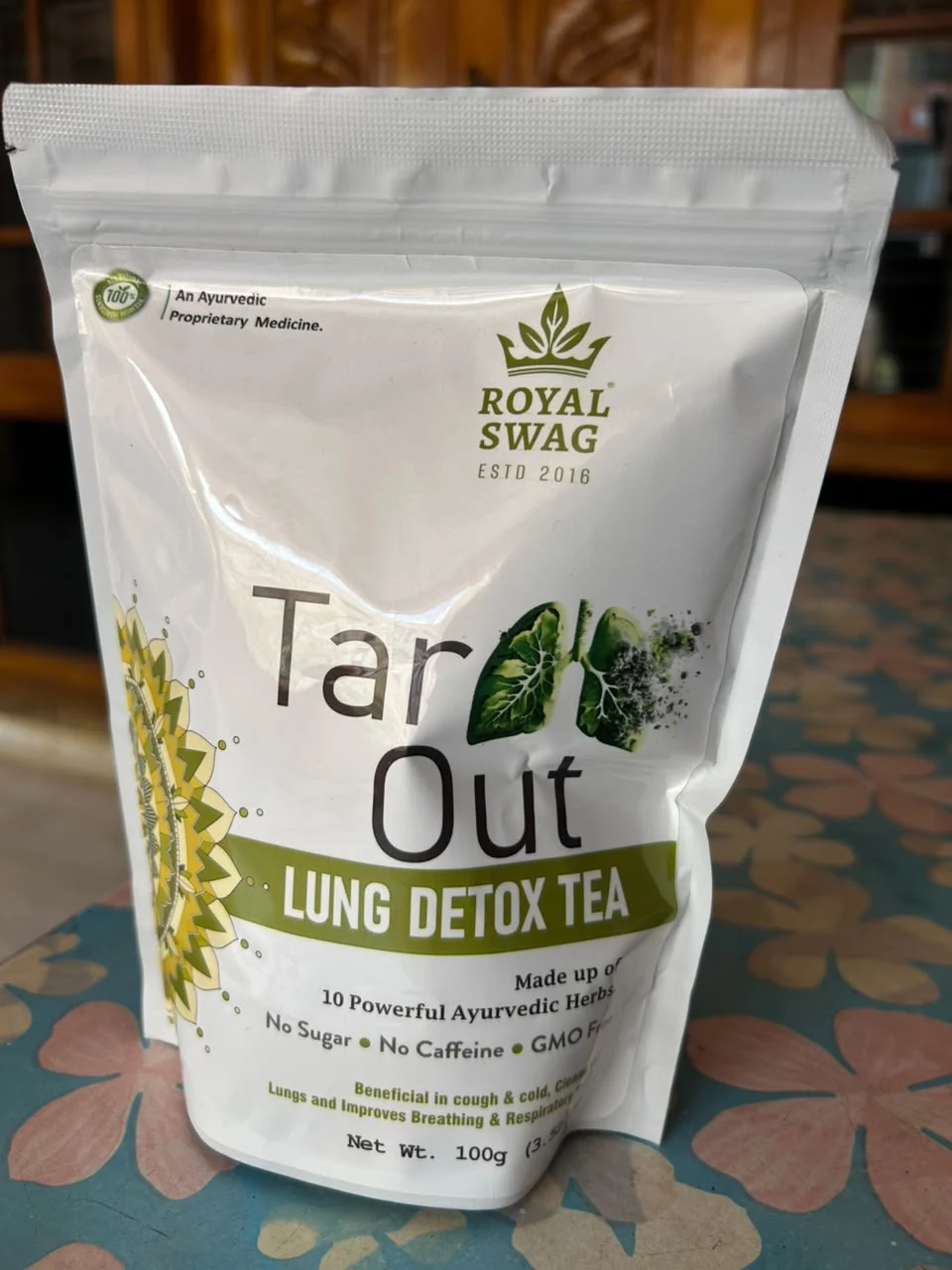 TarOut tea powder pouch
